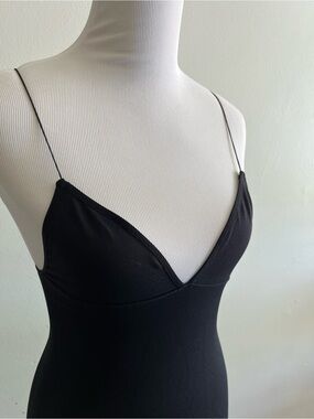 Free People Intimacy Black Slip Dress